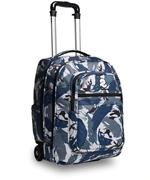 Zaino Trolley Invicta New Bump Fantasy Military Camo Blue 2 Ruote Alta Capacita''