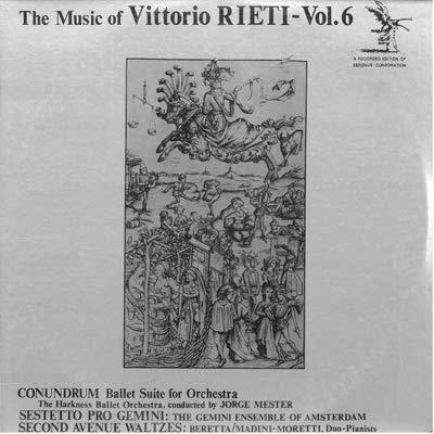 The Music of Vittorio Rieti vol.6 - Vinile LP di Vittorio Rieti