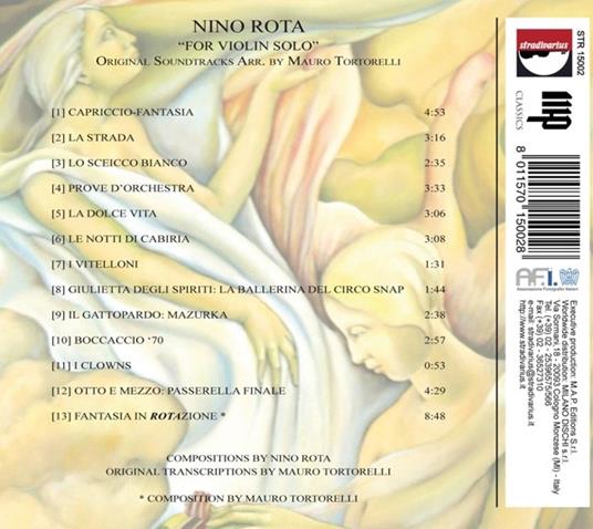La Dolce Vita per violino solo - CD Audio di Nino Rota - 2