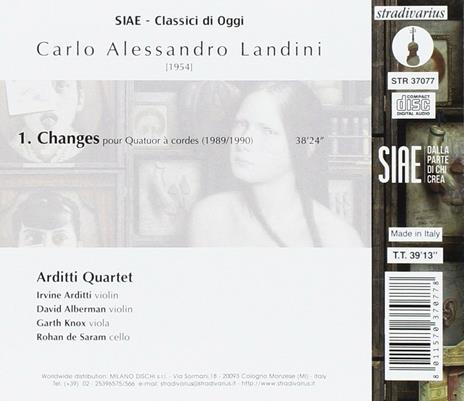 Changes - CD Audio di Arditti Quartet,Carlo Alessandro Landini - 2