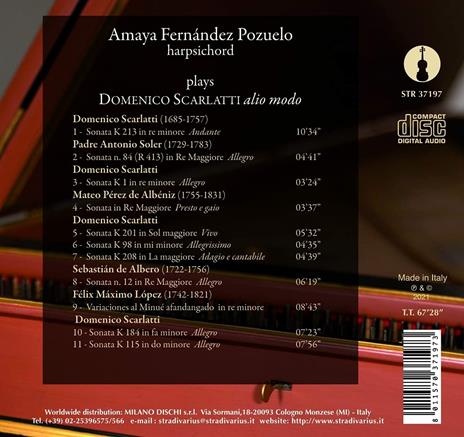 Sonata per cembalo K 213 F 161 in re - CD Audio di Domenico Scarlatti - 2
