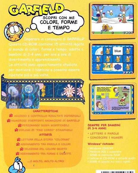 Garfield - Colori,Forme e Tempi 3-4 anni - PC - 2