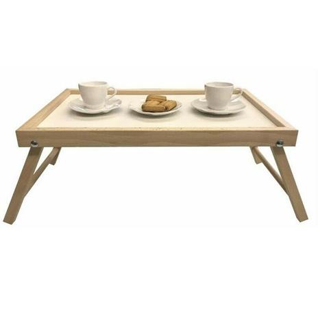 in bambù con gambe pieghevoli tavolo Vassoio per colazione a letto tavolo da letto pieghevole con manici Lyrlody 