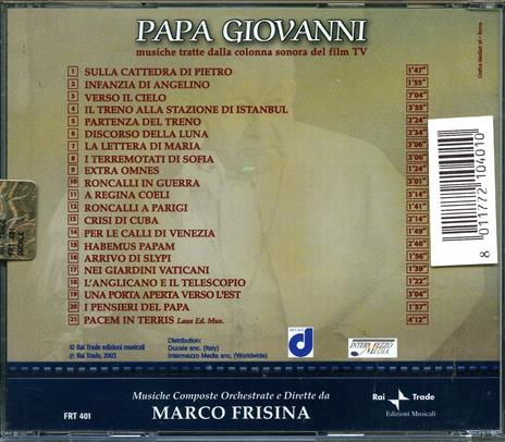 Papa Giovanni (Colonna sonora) - CD Audio di Marco Frisina - 2
