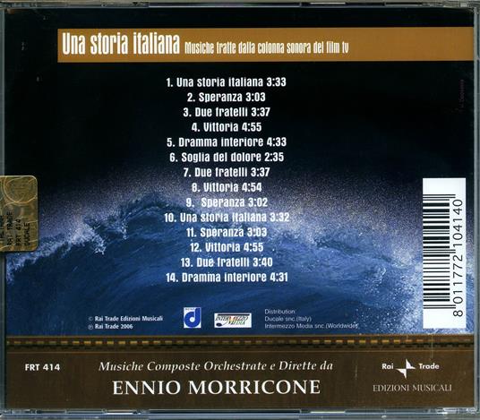 Una Storia Italiana (Colonna sonora) - CD Audio di Ennio Morricone - 2