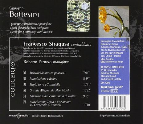 Musica per contrabbasso e pianoforte - CD Audio di Giovanni Bottesini - 2