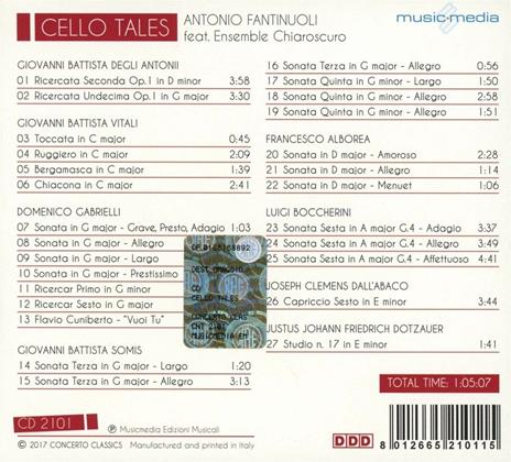 Cello Tales - CD Audio di Roberta Invernizzi,Ensemble Chiaroscuro - 2