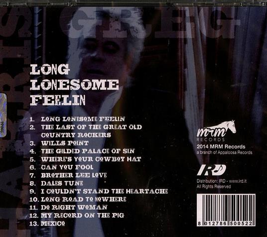 Long Lonesome Feelin - CD Audio di Greg Harris - 2