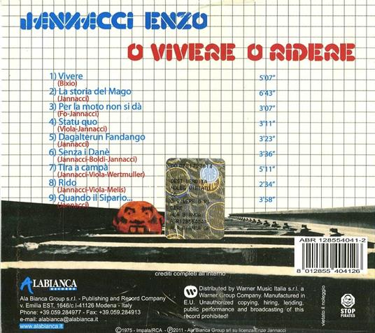 O vivere o ridere - CD Audio di Enzo Jannacci - 2