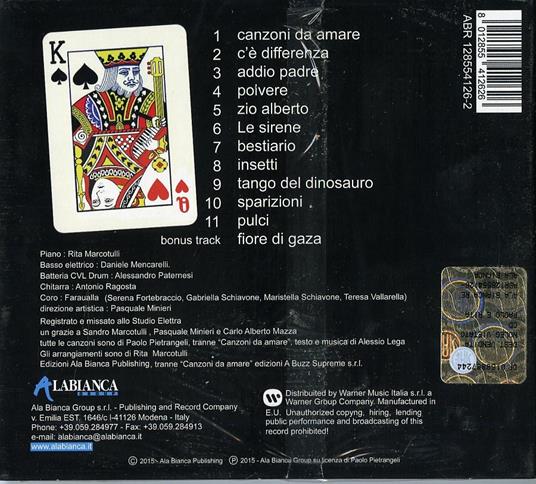 Paolo e Rita - CD Audio di Paolo Pietrangeli,Rita Marcotulli - 2