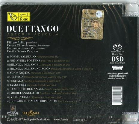Astor Piazzolla - SuperAudio CD ibrido di Duettango - 2