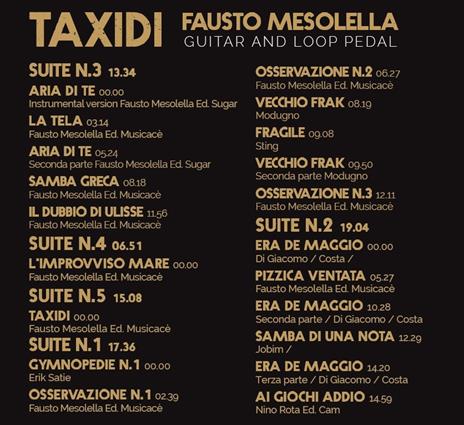 Taxidi - SuperAudio CD ibrido di Fausto Mesolella - 2