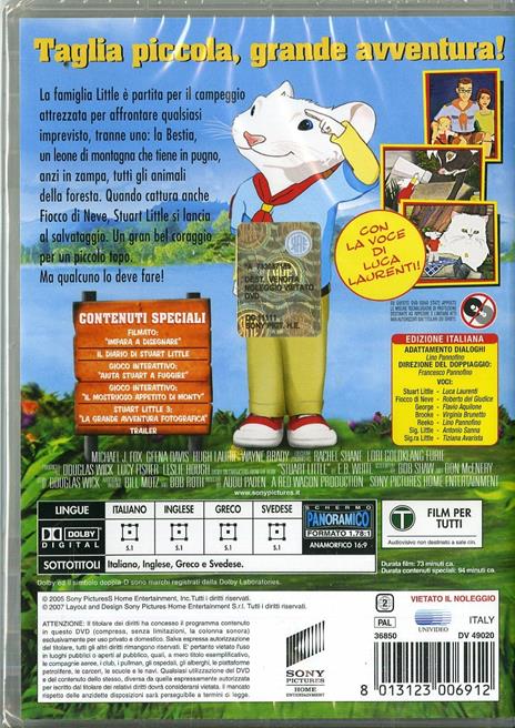 Stuart Little 3. Un topolino nella foresta di Audu Paden - DVD - 2