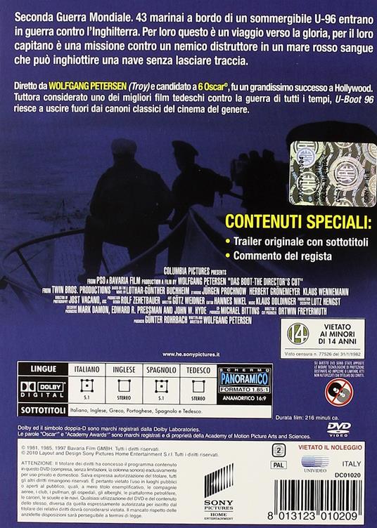 U-Boot 96 (DVD) di Wolfgang Petersen - DVD - 2