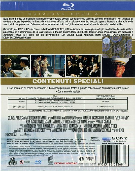 Codice d'onore di Rob Reiner - Blu-ray - 2