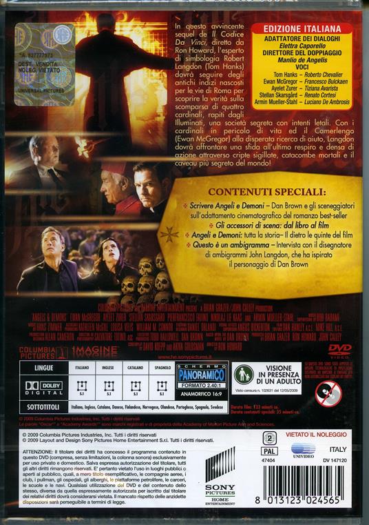 Angeli e demoni (1 DVD) di Ron Howard - DVD - 2