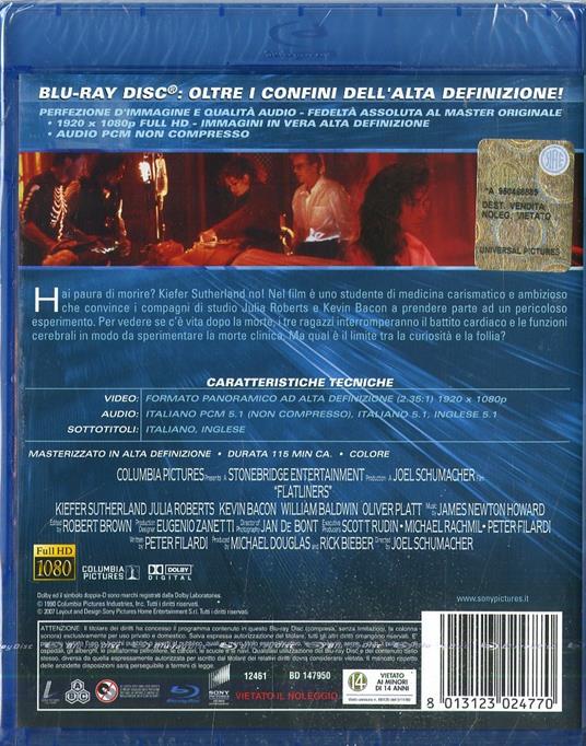Linea mortale (Blu-ray) di Joel Schumacher - Blu-ray - 2