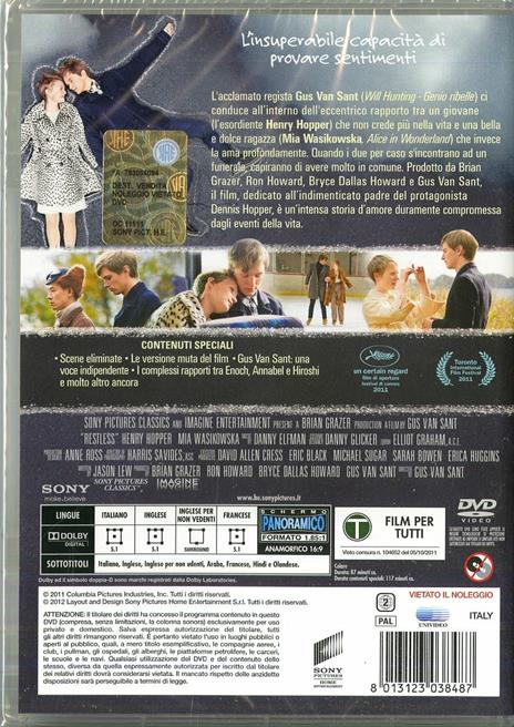 Restless. L'amore che resta (DVD) di Gus Van Sant - DVD - 2