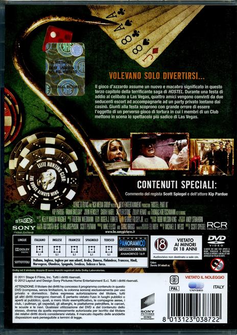 Hostel. Part III di Scott Spiegel - DVD - 2