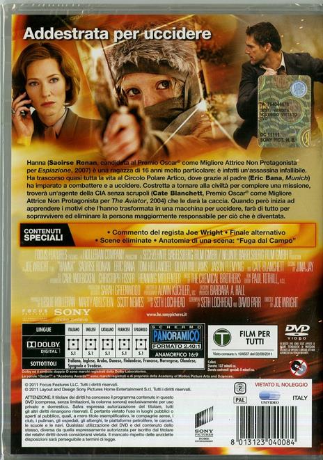 Hanna di Joe Wright - DVD - 2