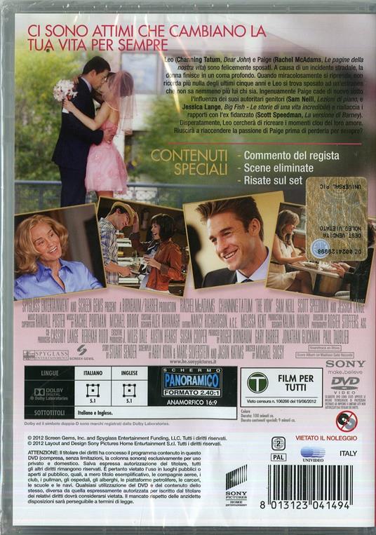 La memoria del cuore di Michael Sucsy - DVD - 2