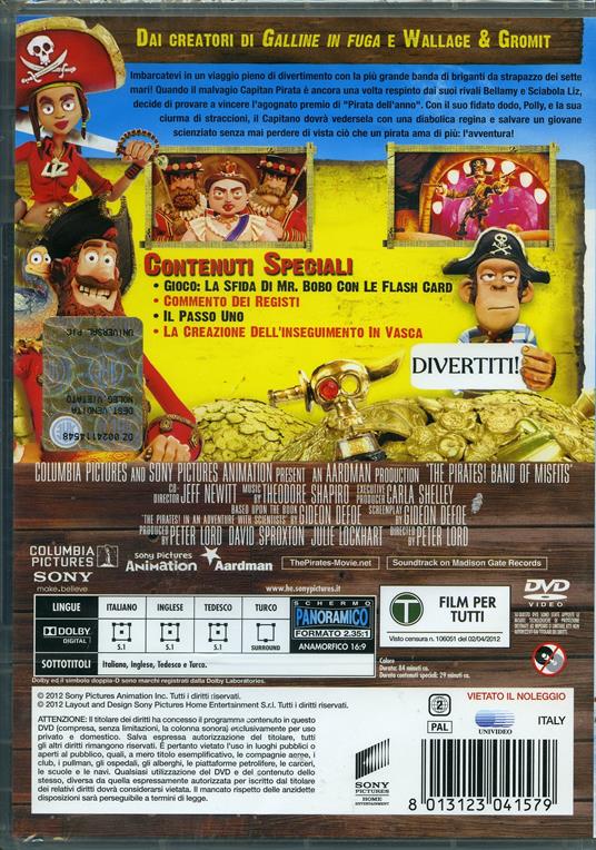 Pirati! Briganti da strapazzo di Peter Lord,Jeff Newitt - DVD - 2