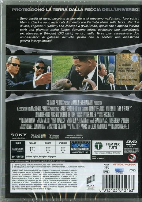 Men in Black. MIB di Barry Sonnenfeld - DVD - 2