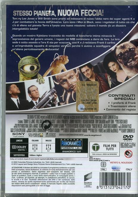 Men In Black II di Barry Sonnenfeld - DVD - 2