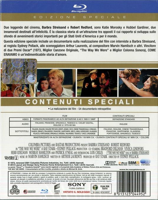 Come eravamo<span>.</span> Edizione speciale di Sydney Pollack - Blu-ray - 2