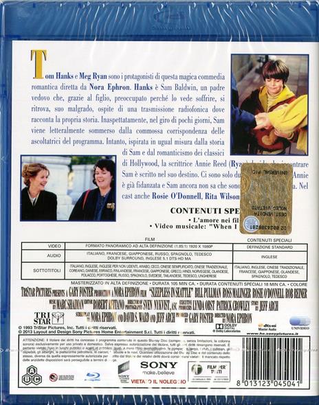 Insonnia d'amore di Nora Ephron - Blu-ray - 2