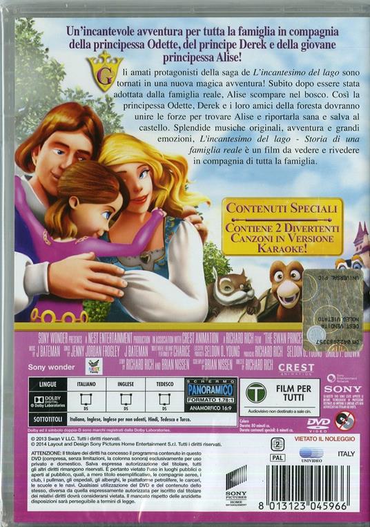 L' incantesimo del lago 5. Storia di una famiglia reale di Richard Rich - DVD - 2