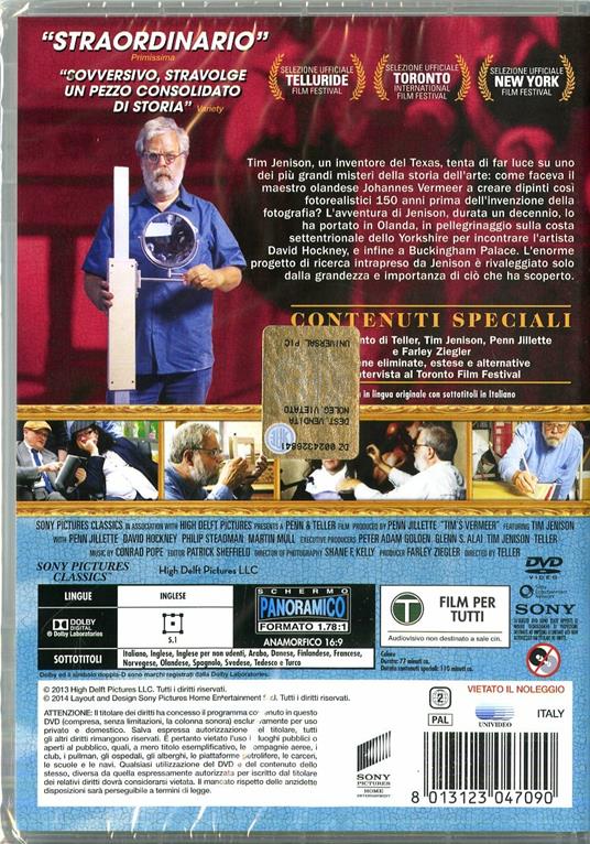 Tim's Vermeer di Teller - DVD - 2