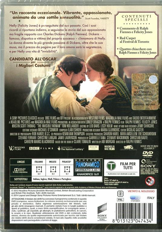 The Invisible Woman (DVD) di Ralph Fiennes - DVD - 2