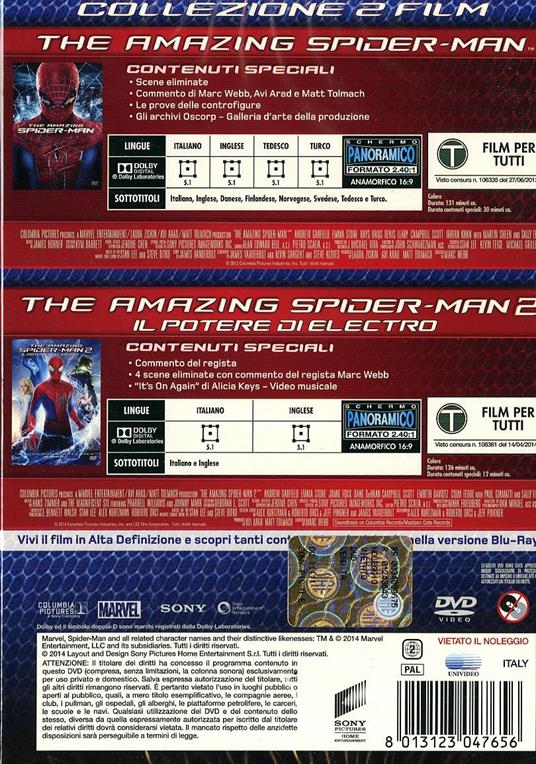 The Amazing Spider-Man Collection (2 DVD) di Marc Webb - 2