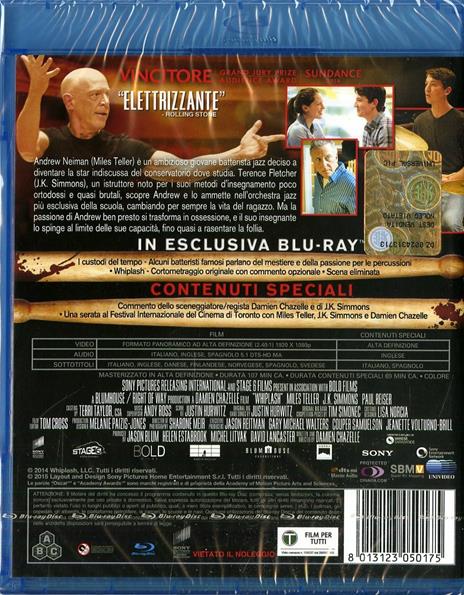 Whiplash (Blu-ray) di Damien Chazelle - Blu-ray - 2