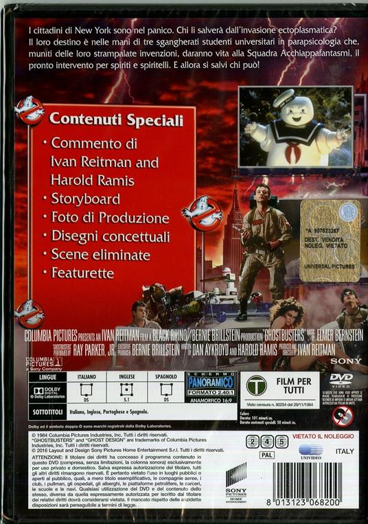 Ghostbusters. Acchiappafantasmi di Ivan Reitman - DVD - 2