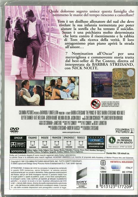 Il principe delle maree di Barbra Streisand - DVD - 2