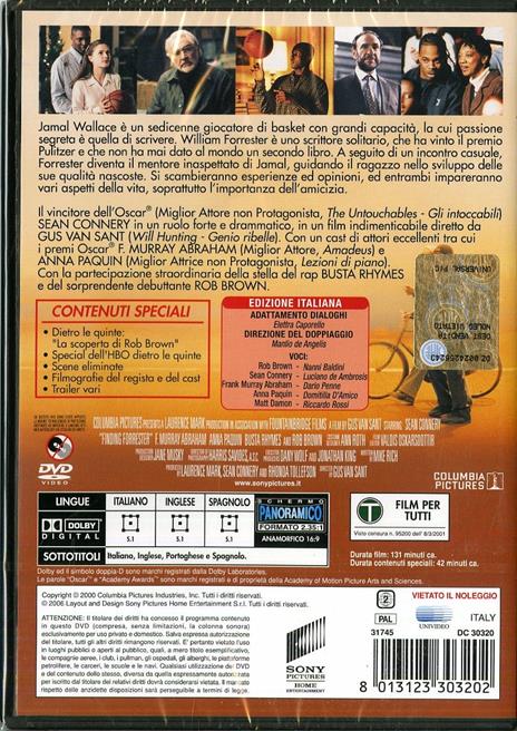 Scoprendo Forrester di Gus Van Sant - DVD - 2