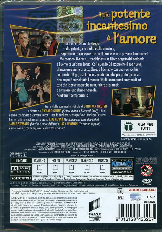 Una strega in Paradiso di Richard Quine - DVD - 2