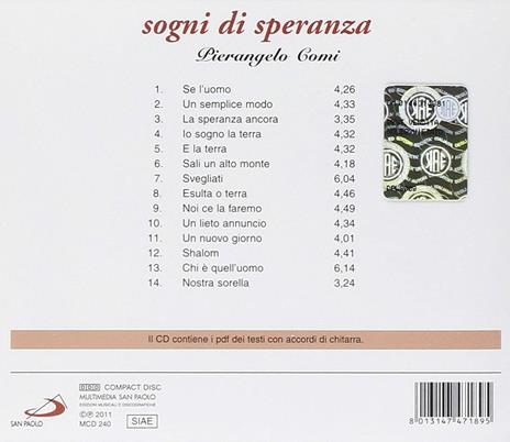 Sogni Di Speranza - CD Audio - 2