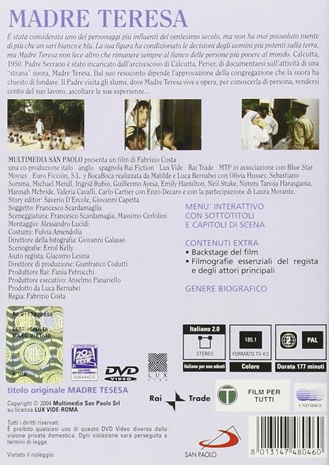 Madre Teresa di Fabrizio Costa - DVD - 2