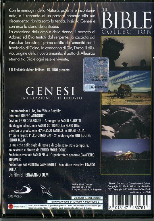 Genesi. La creazione e diluvio di Ermanno Olmi - DVD - 2