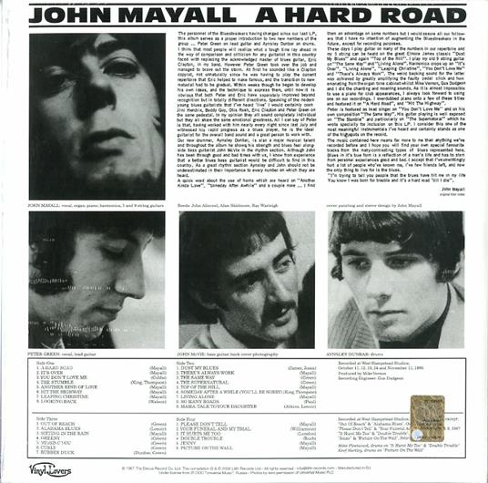 Hard Road (180 gr. + Bonus Tracks) - Vinile LP di John Mayall & the Bluesbreakers - 2