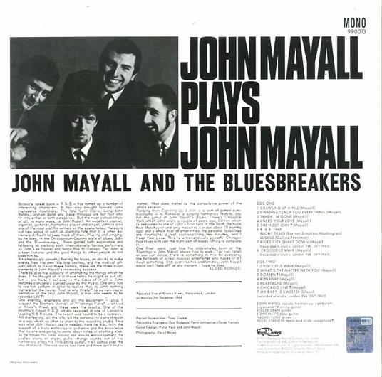 John Mayall Plays John Mayall (Clear Vinyl) - Vinile LP di John Mayall - 2