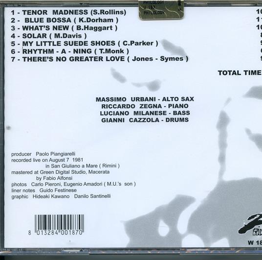 Go Max Go - CD Audio di Massimo Urbani - 2