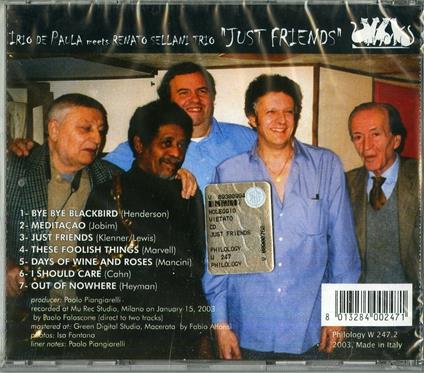 Just Friends - CD Audio di Renato Sellani,Gianni Basso,Irio De Paula