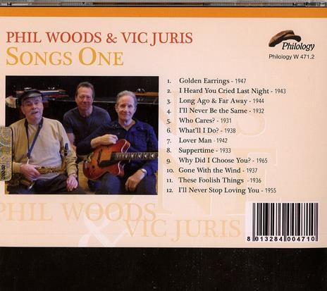 Songs One - CD Audio di Phil Woods,Vic Juris - 2