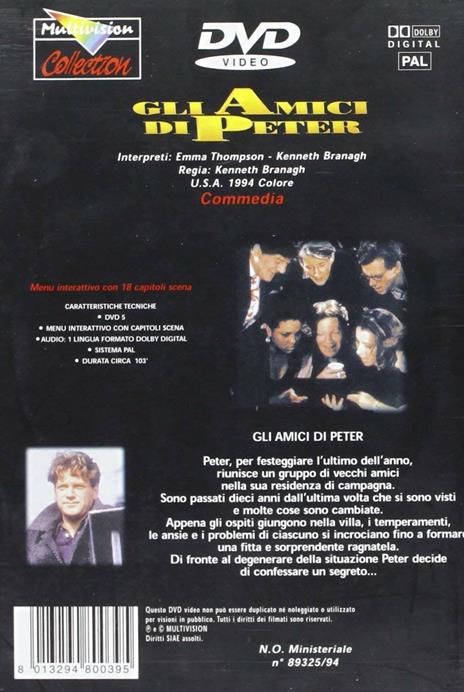 Gli amici di Peter di Kenneth Branagh - DVD - 2