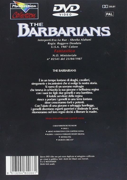 The Barbarians (DVD) di Ruggero Deodato - DVD - 2
