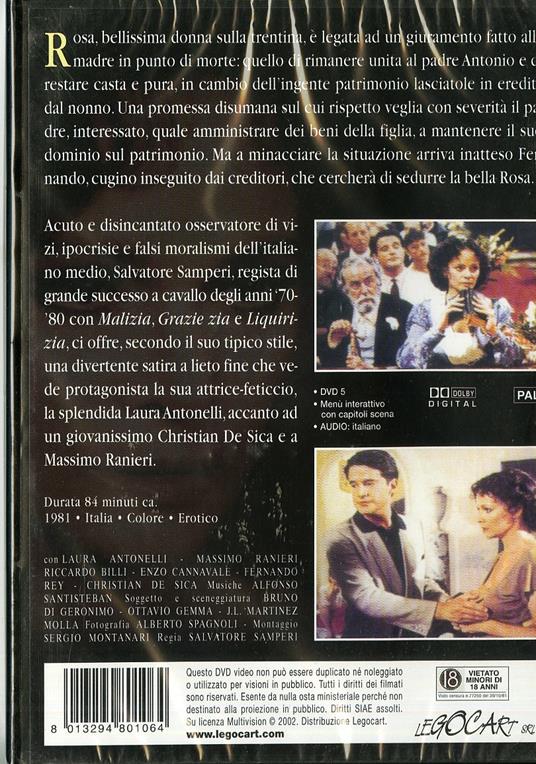 Casta e pura di Salvatore Samperi - DVD - 2